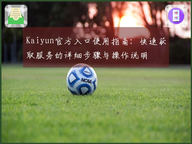 Kaiyun官方入口使用指南：快速获取服务的详细步骤与操作说明